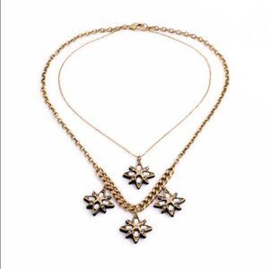 Double chain star pendant necklace